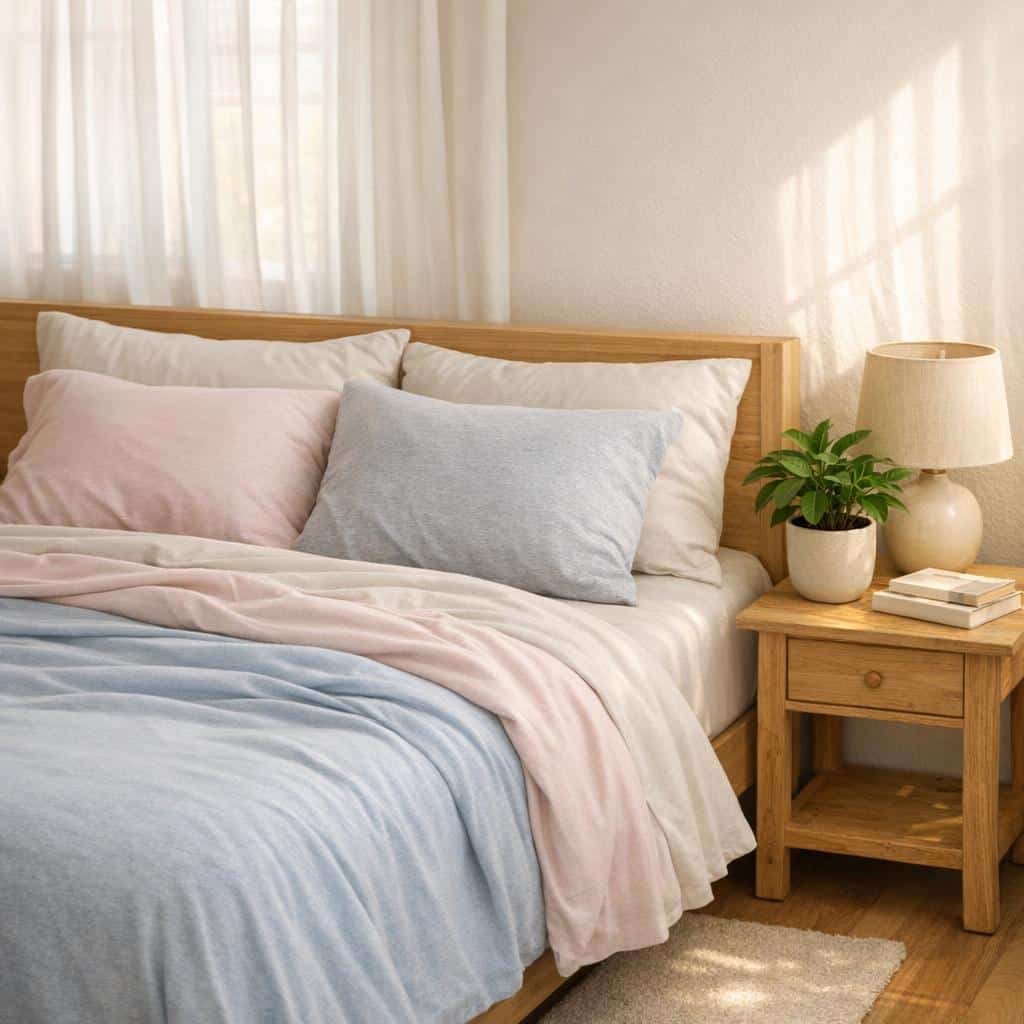 Wenn das Schlafzimmer atmet: Stoffwahl, die Temperatur und Allergien im Griff hat