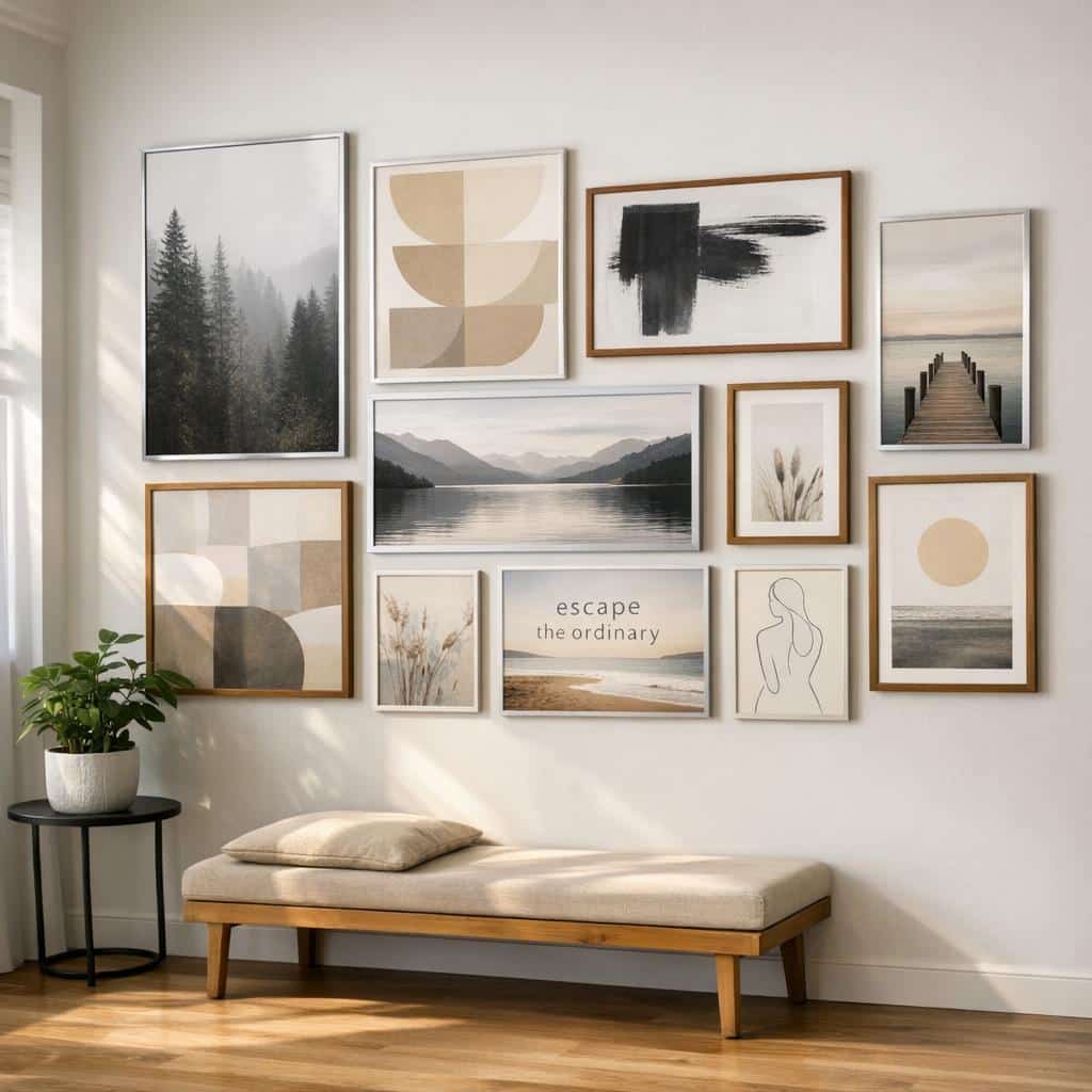 Hochformat oder Querformat? So planen Sie Ihre Posterwand im Flur